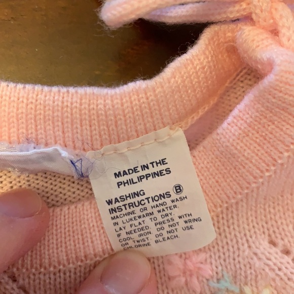 Little Angels - vintage sweater and pant set, 0-3 - Picture 5 of 6